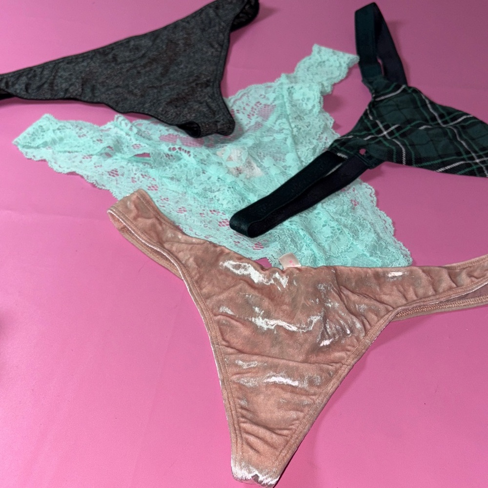 Victoria's Secret Panties Set - Black, Mint, and Tan